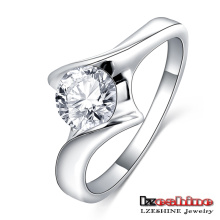 Neueste Runde Zirkon Solitaire Ring billig (CRI0393-B)